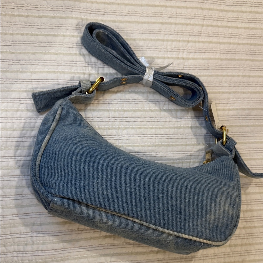 Stylish Blue Denim Shoulder Bag